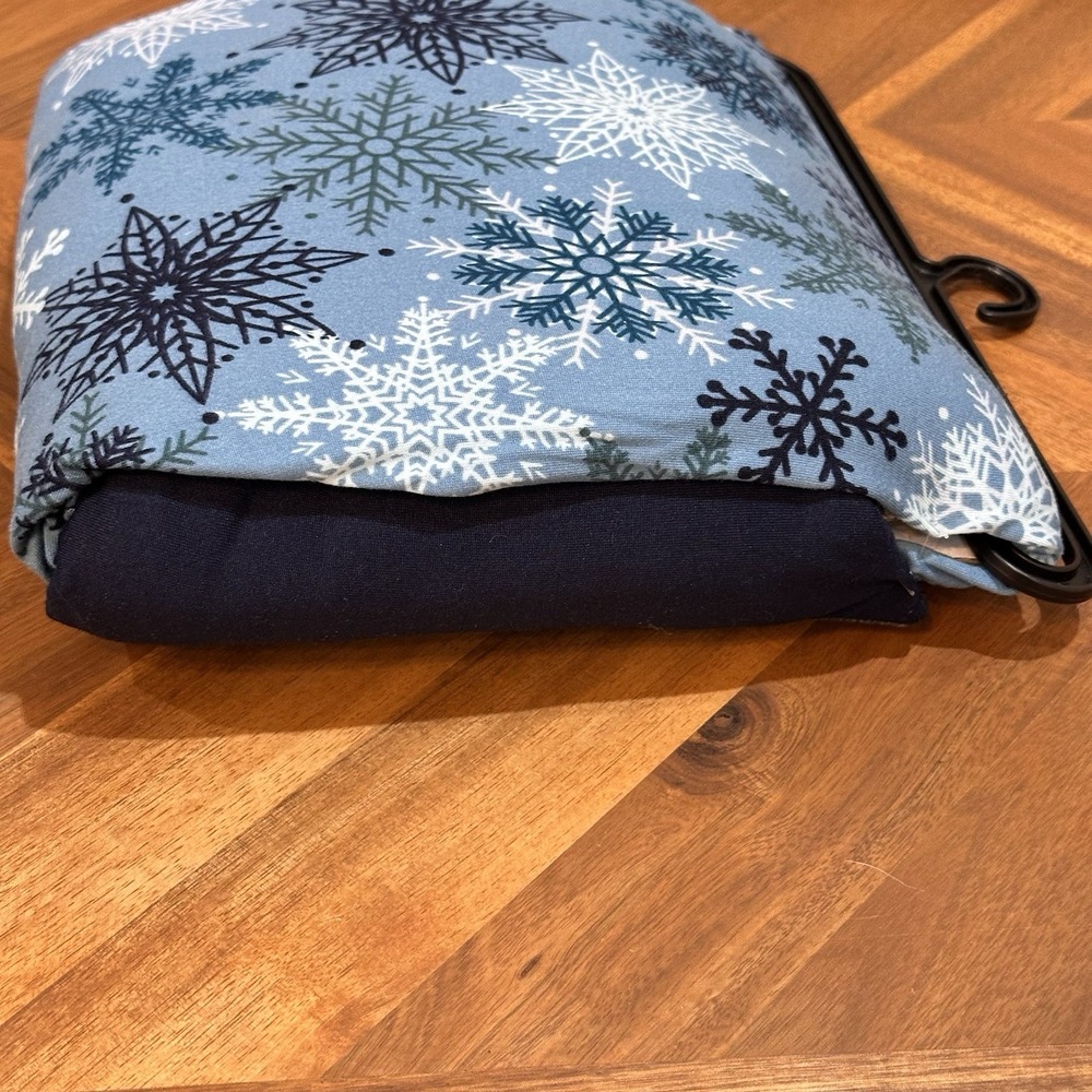 Cuddl Duds Climate Right Pajamas Set XXL Long Sleeve Pants Blue Snowflake Cozy - Picture 4 of 5